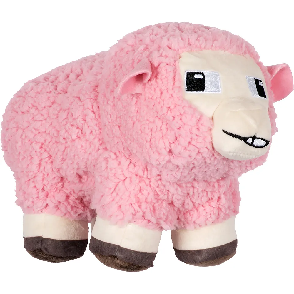 meinspielzeug - Mattel Minecraft Pink Sheep 20cm | Lizenzfiguren Pl�sch