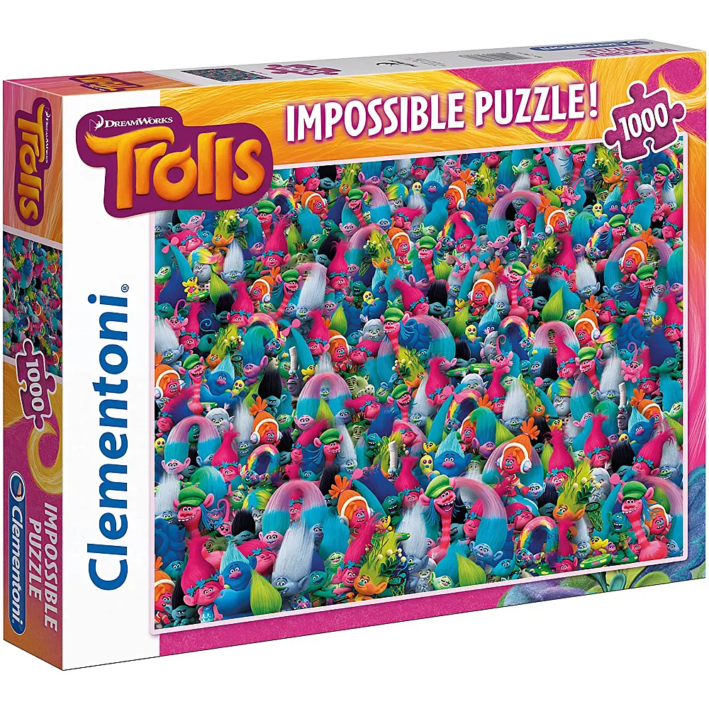 Clementoni Puzzle Impossible Trolls - 1000 Teile