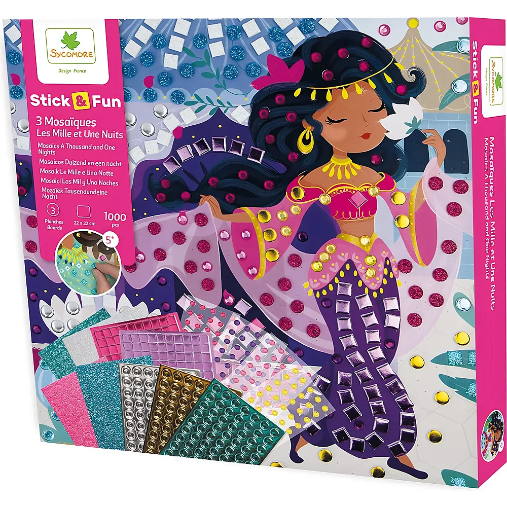 Sycomore Stick'n Fun PM Mosaiques Contes DU Monde fr-de-it