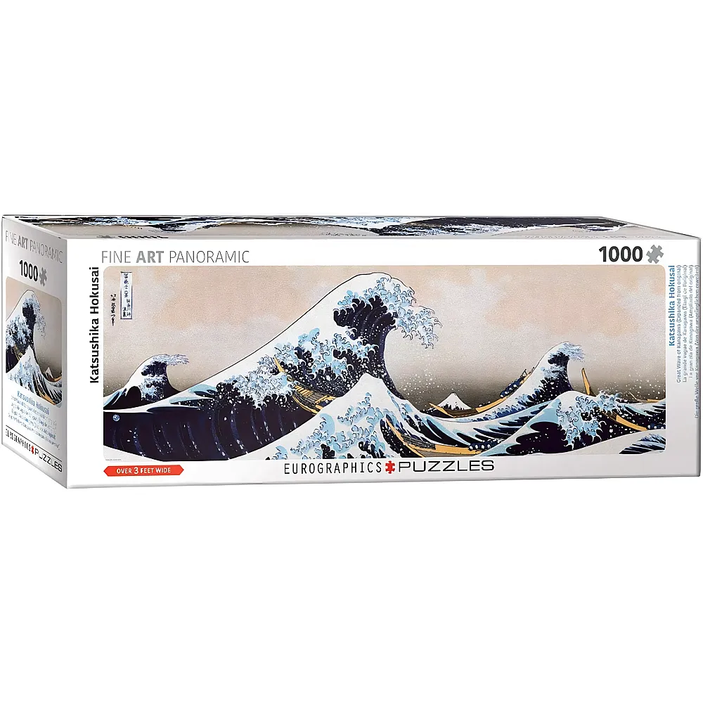 meinspielzeug - Eurographics Puzzle Katsushika Hokusai - Die grosse Welle vor Kanagawa 1000Teile | Puzzle 1000 Teile
