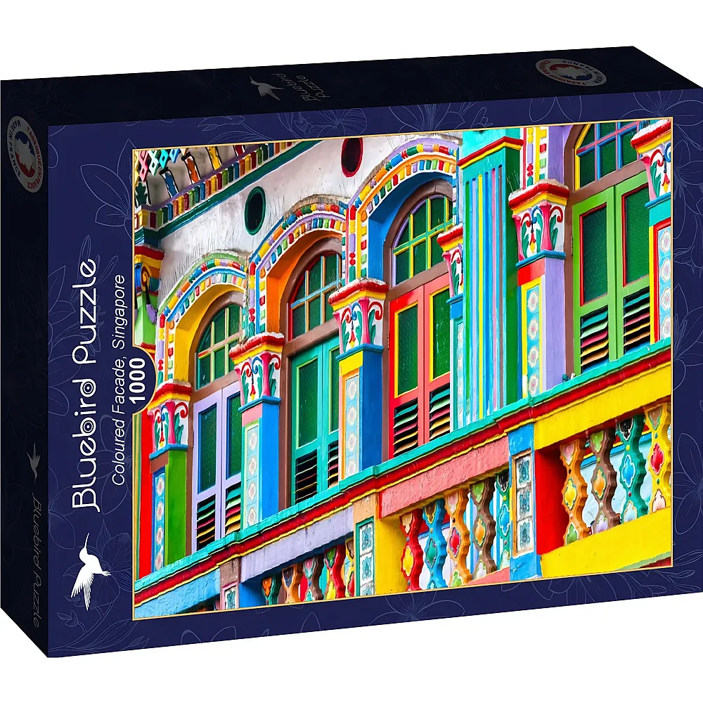 Bluebird Puzzle Bunte Fassade, Singapur 1000Teile