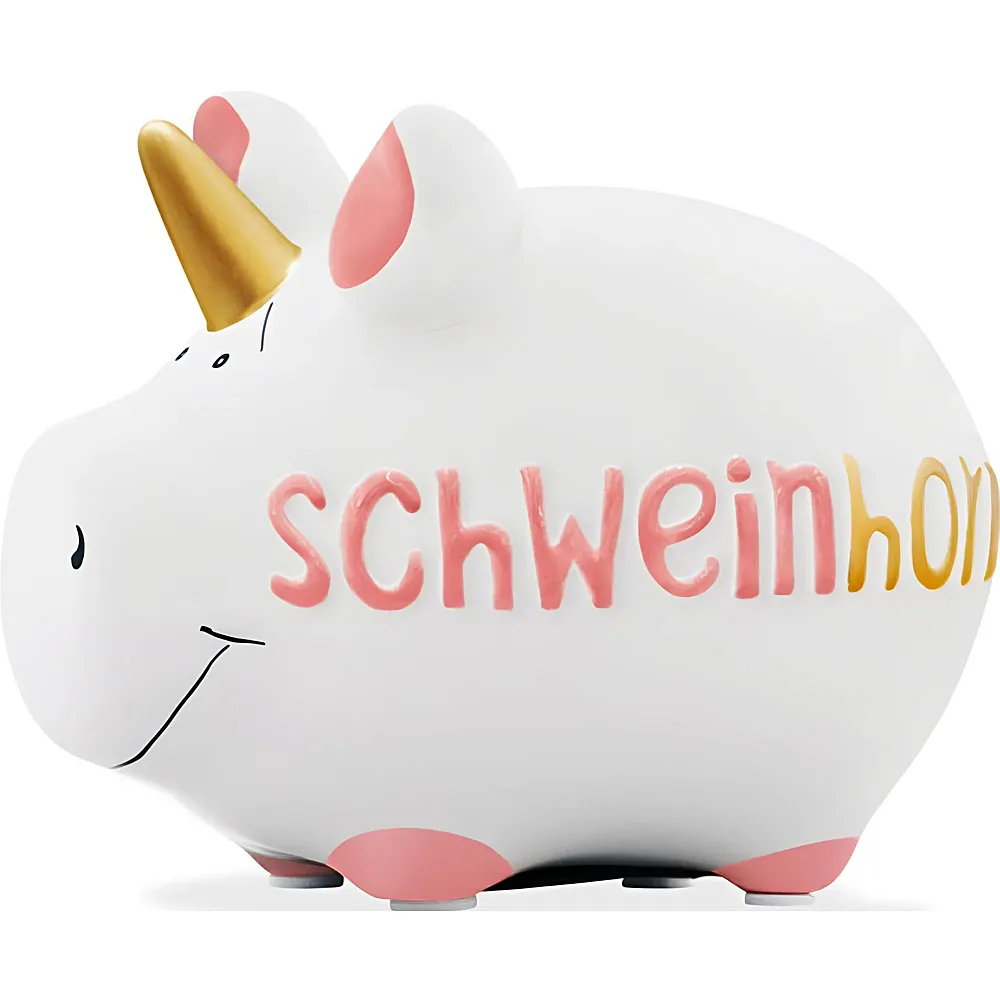 KCG Sparschwein Schweinhorn aus Keramik | Dekoration