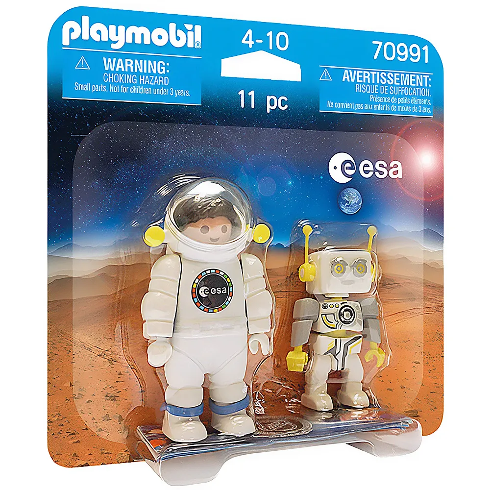 PLAYMOBIL Space DuoPack ESA Astronaut und ROBert 70991