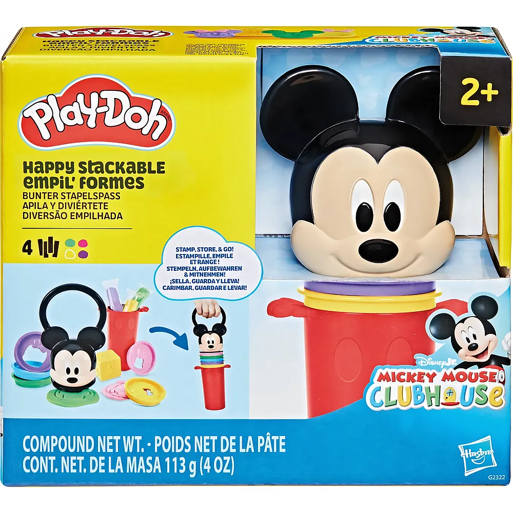 Play-Doh Disney Junior Bunter Stapelspass Spielzeugset mit Mickey Mouse