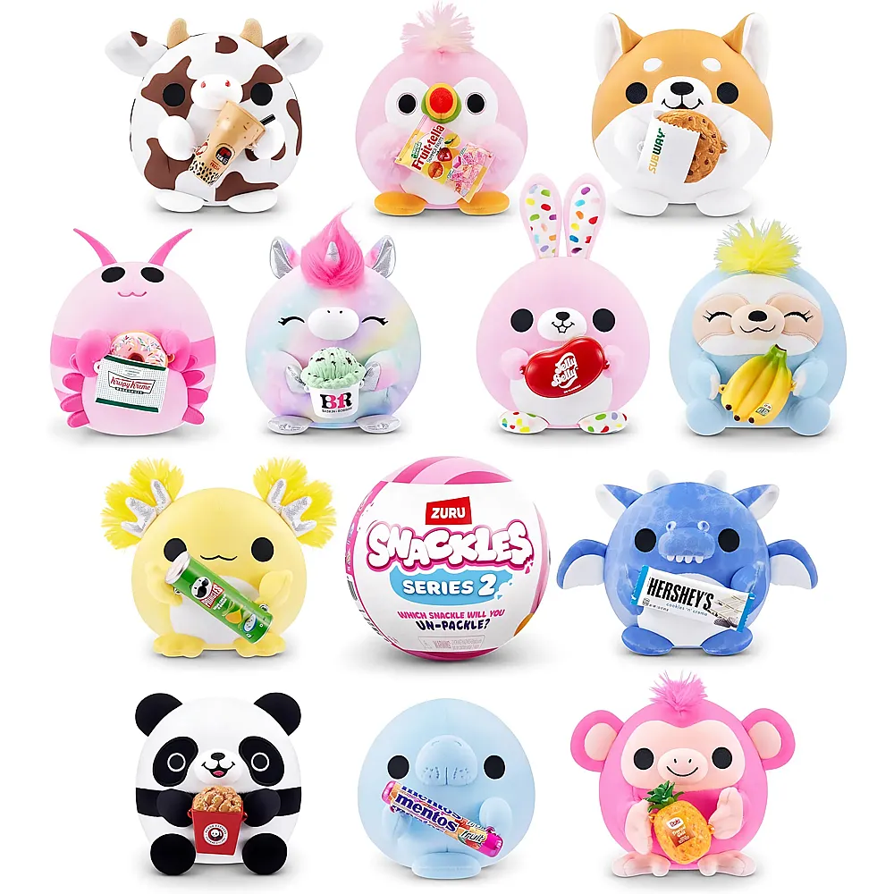 Zuru Snackles Serie 2 5-Zoll ZURU Cuddly Squishy Komfort 5-Zoll-Pl�sch mit lizenzierten Snack Marke Accessoire zuf�llige Auswahl, Neutralfarbe - Suche