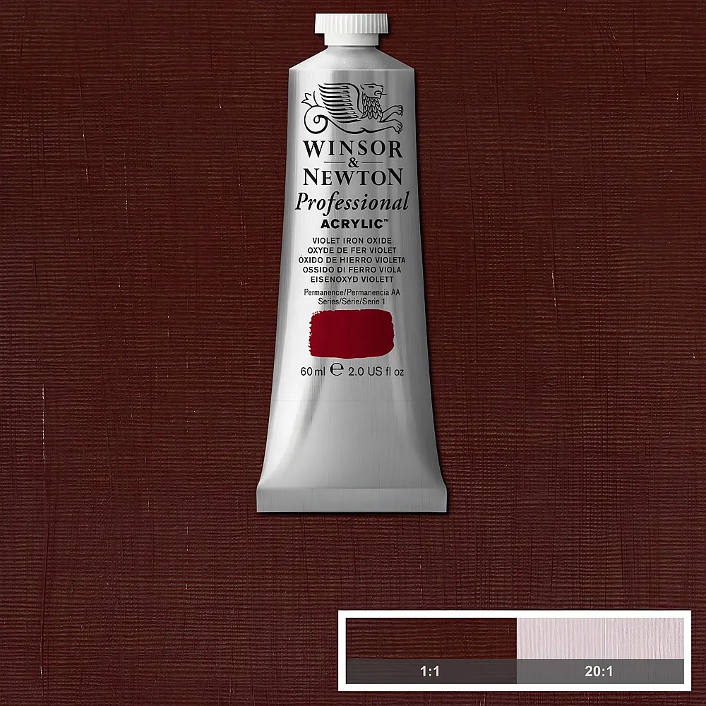 meinspielzeug - Winsor & Newton W&n Prof. Acrylfarbe 60ml Tube Eisenoxyd Violett