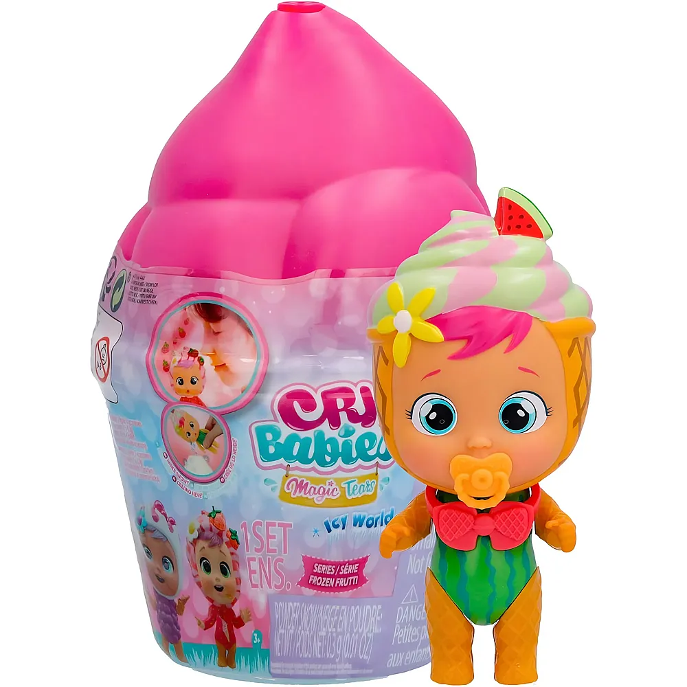 IMC TOYS CRY BABIES MAGIC TEARS Icy World Frozen Frutti  �berraschungs-Puppe zum Sammeln, mit fruchtigem Duft, weint und kann Schnee kreieren  Spielzeug f�r Kinder ab 3 Jahren