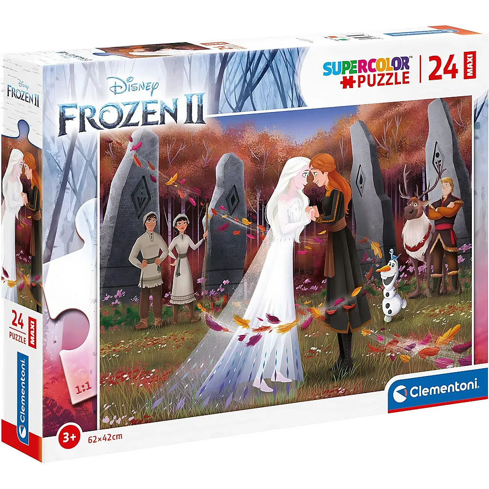 Clementoni Puzzle Supercolor Maxi Disney Frozen 2 - 24 Teile