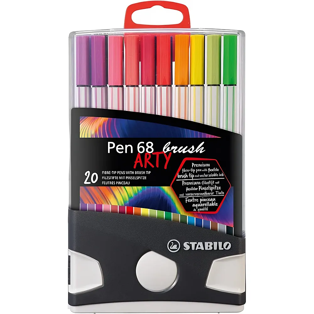 STABILO Pen 68 Pinsel ARTY ColorParade, 20 Stk.