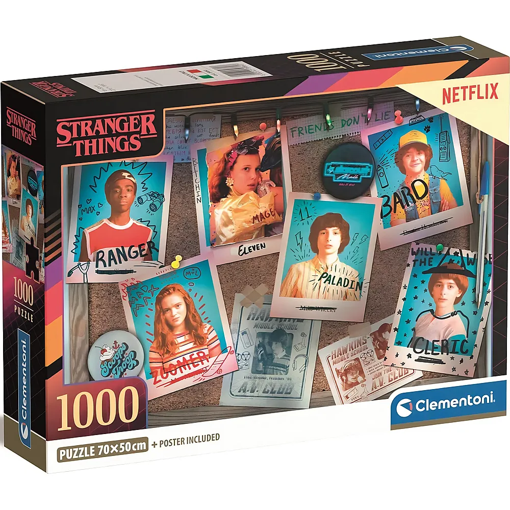Clementoni Puzzle Stranger Things - 1000 Teile