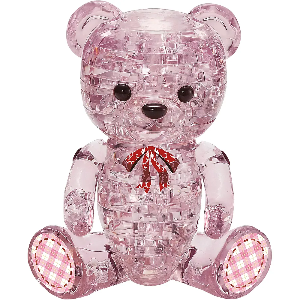 HCM Kinzel Crystal Puzzle 3D B�r Lily Rosa - 48 Teile