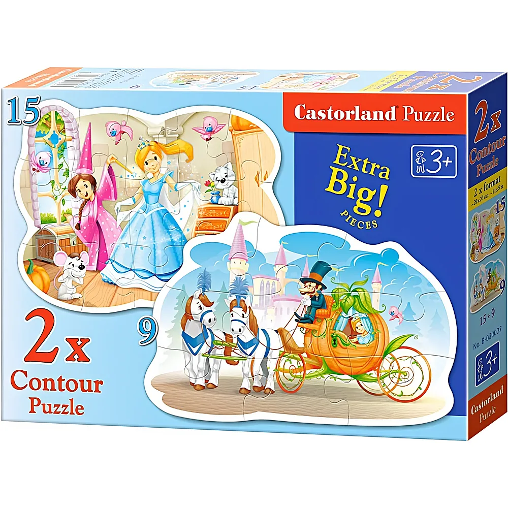 Castorland Puzzle Cinderella - 9 Teile - Kleinkind-Puzzle