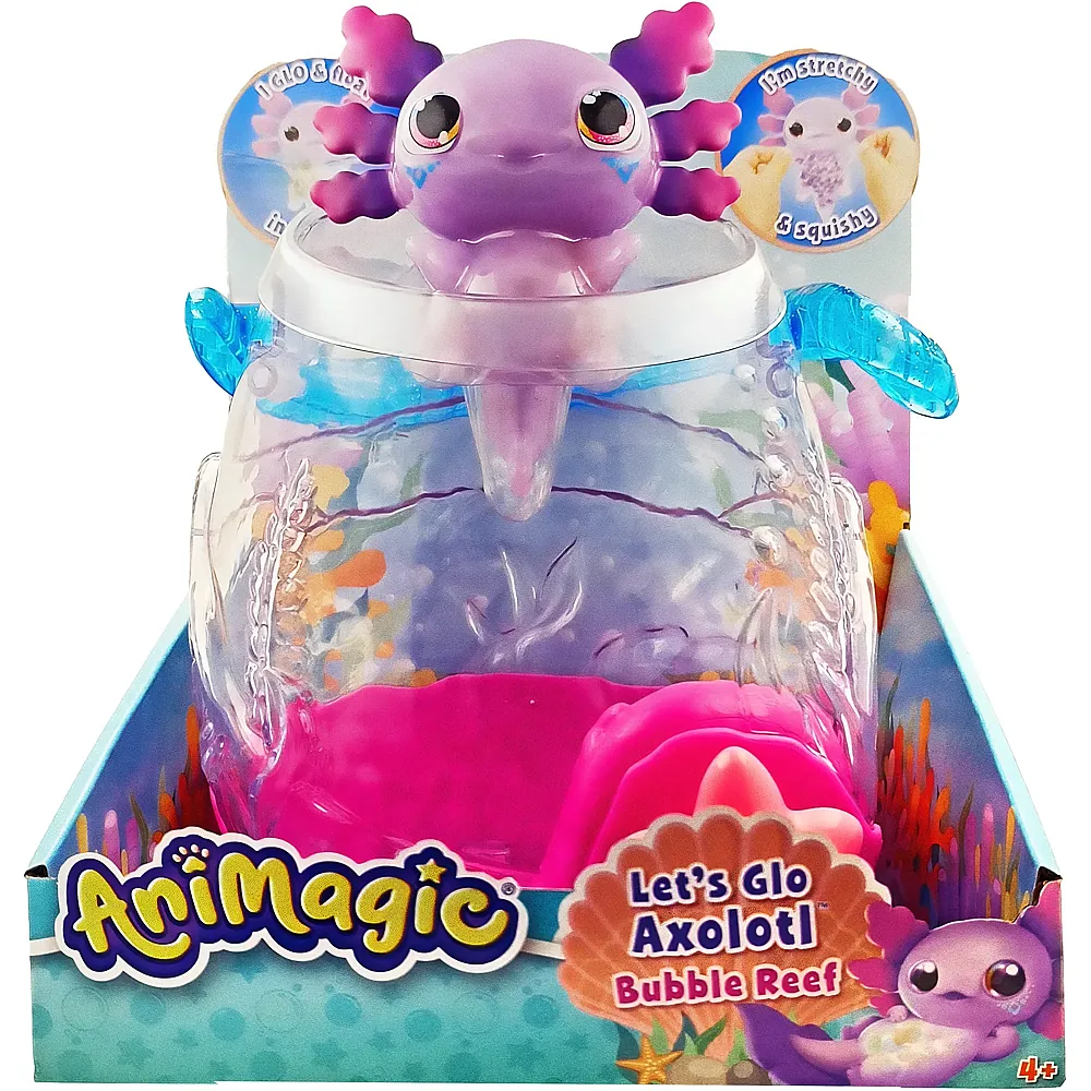 Goliath Animagic Axolotl Aquarium Figur, leuctet im Wasser,