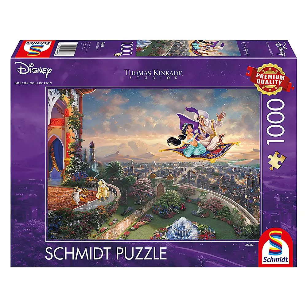 Schmidt Puzzle Thomas Kinkade Disney Princess Aladdin 1000Teile