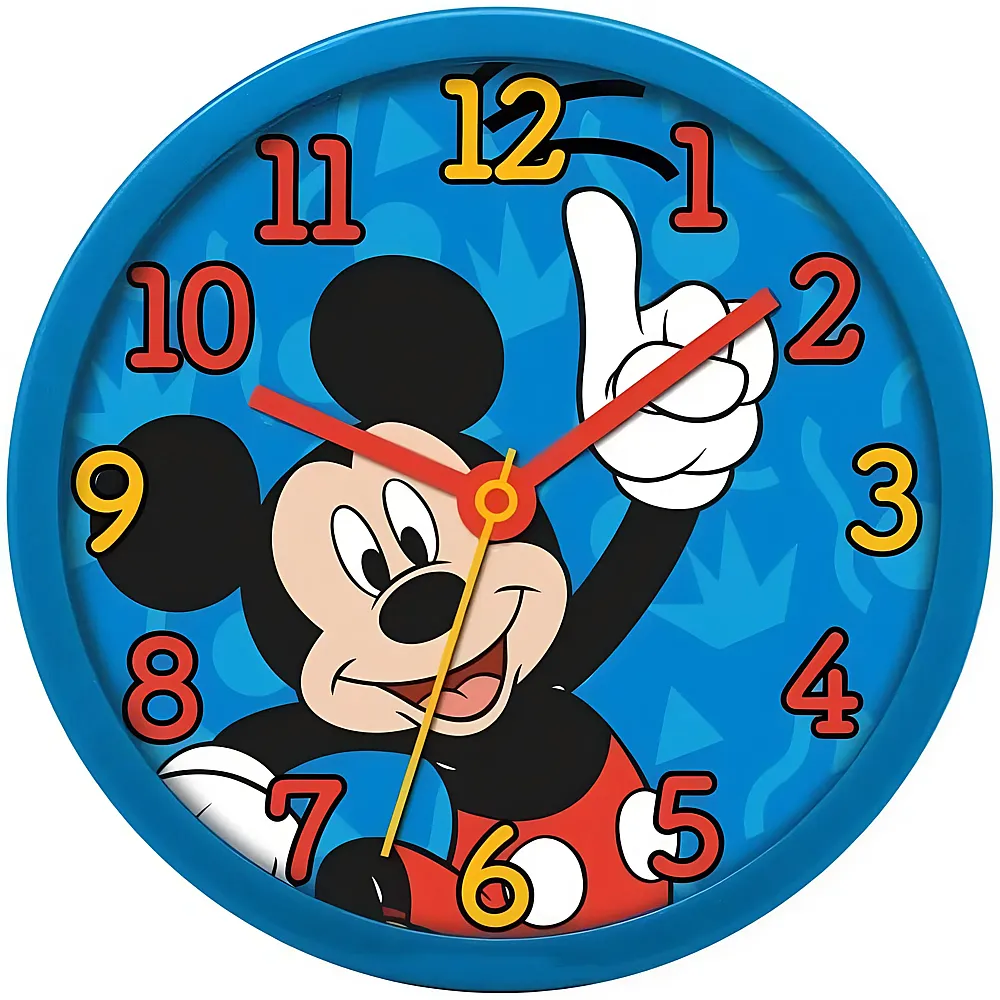 Kids Licensing Mickey Mouse Wanduhr Mickey Mouse -  25 cm - Dekoration