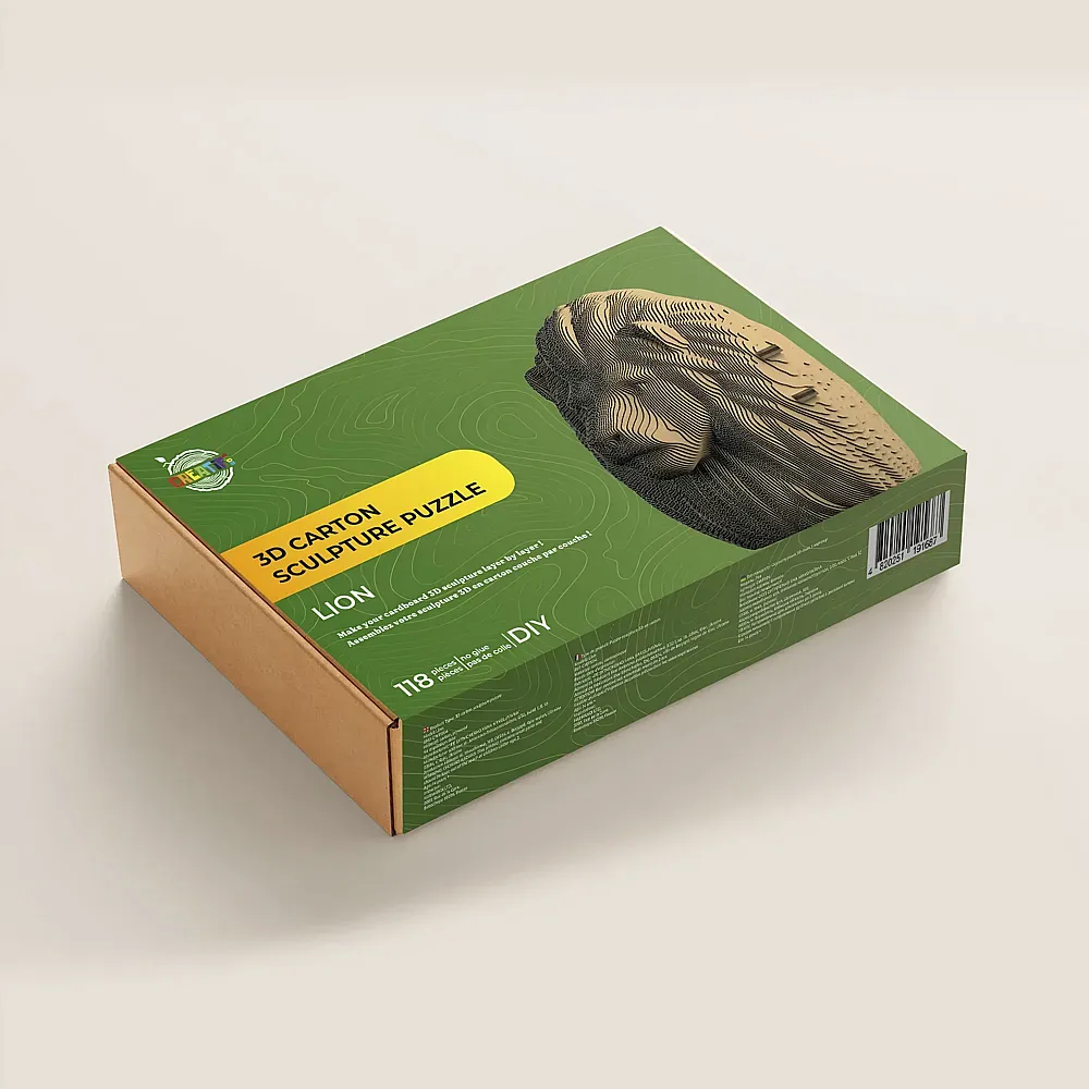 Creatif Wood 3D Sculpture PZ Carton Lion 118pcs fr-en