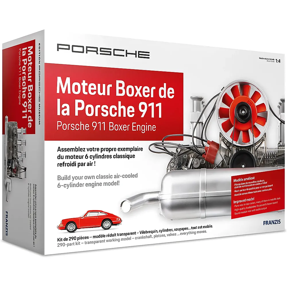Franzis Motor-Bausatz Moteur Boxer de la Porsche 911 - Franais