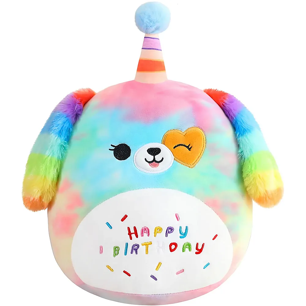 meinspielzeug - Sqeqe Happy Birthday Hund - 25 cm | Hunde Pl�sch