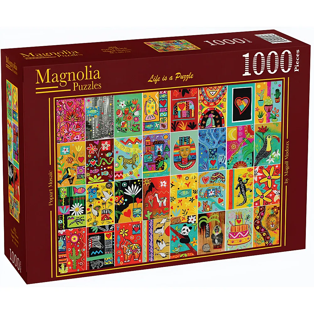 Magnolia Puzzle Popart Mosaik 1000Teile