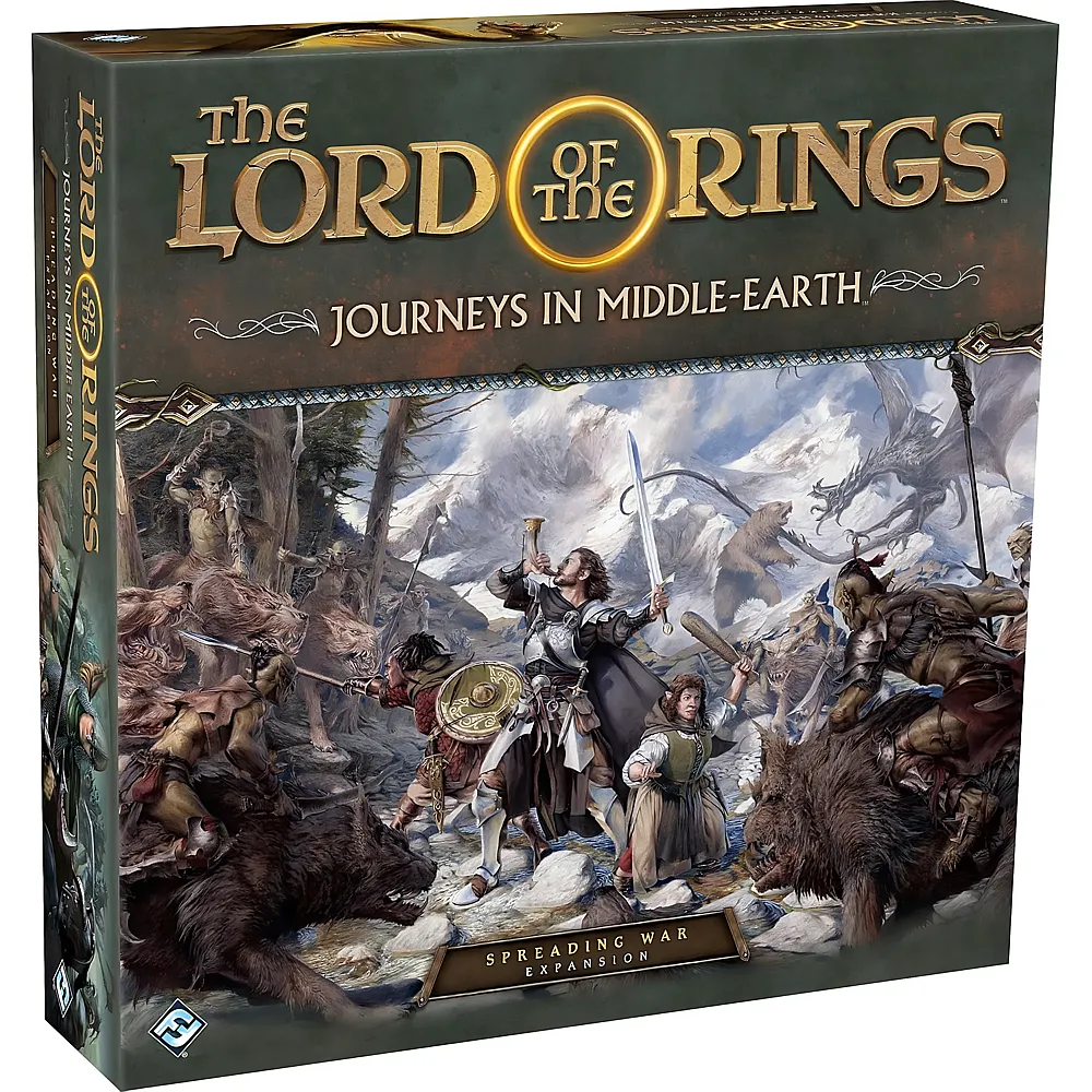 Fantasy Flight Games Journeys in Middle-Earth: Spreading War Expansion, Miniature Game, 1 to 5 Players, Ages 14+, 60 to 120 Minute Playing