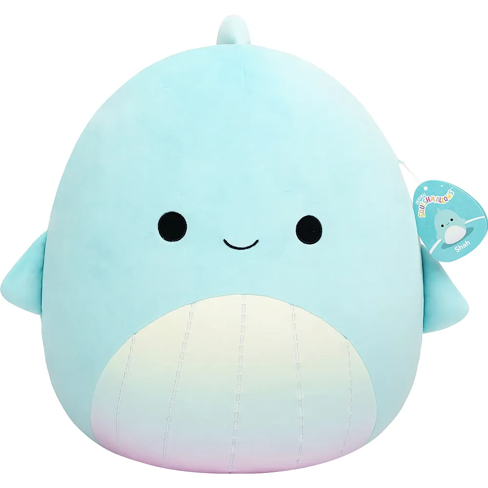 meinspielzeug - Squishmallows Pl�sch Shah der t�rkis Wal - 40 cm | Meerestiere Pl�sch