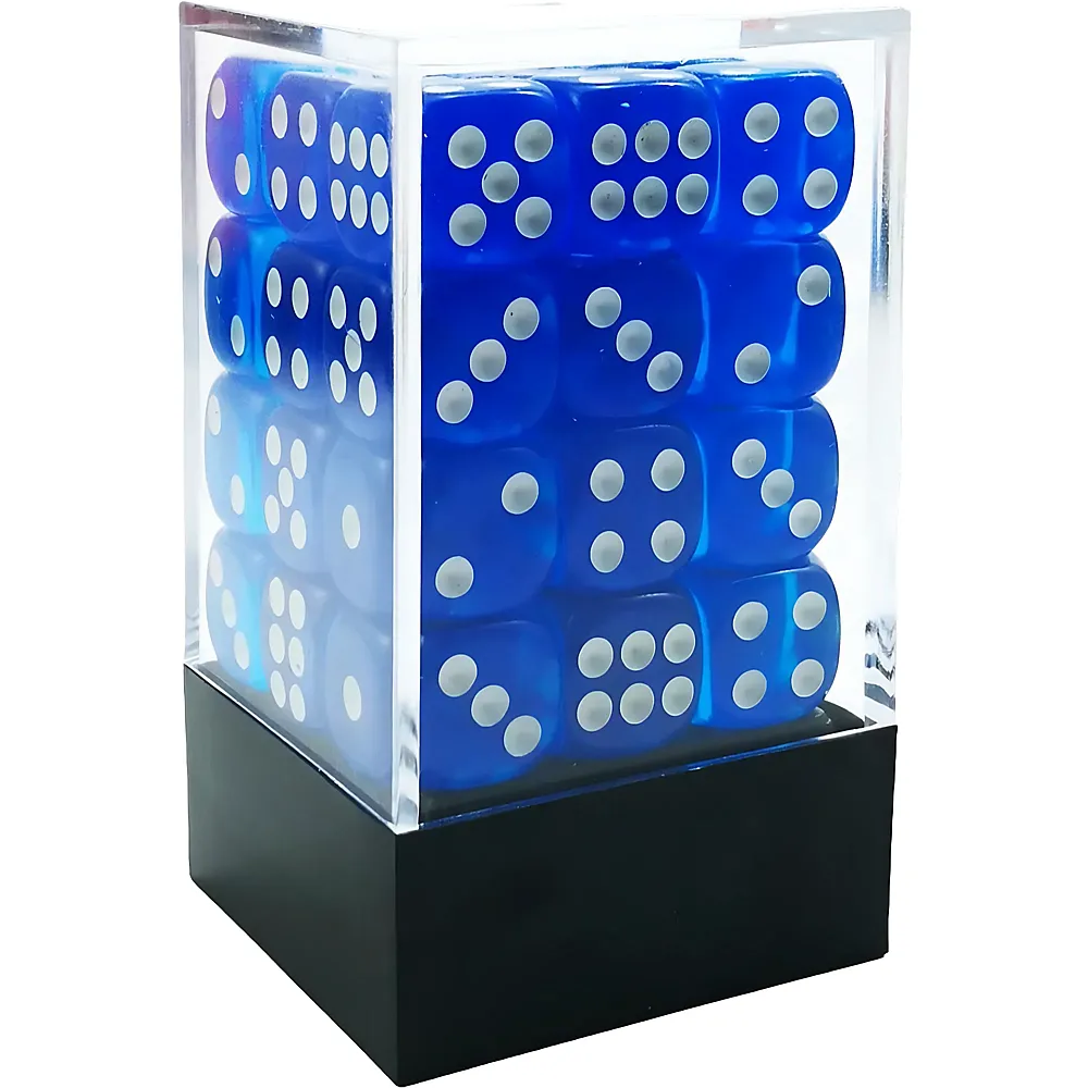 Bescon W�rfel 12mm in Box Blau - 36 Teile - Spielezubeh�r