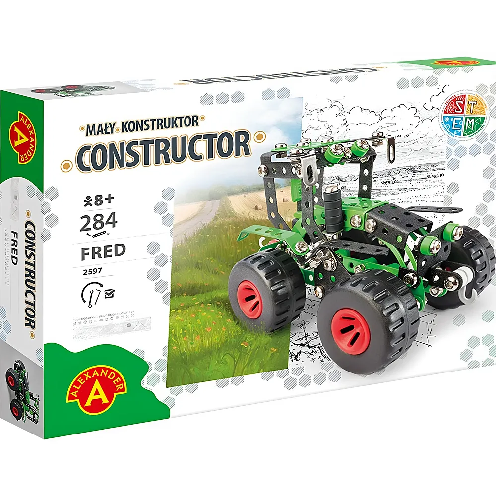 Alexander Constructor Fred Traktor 284Teile