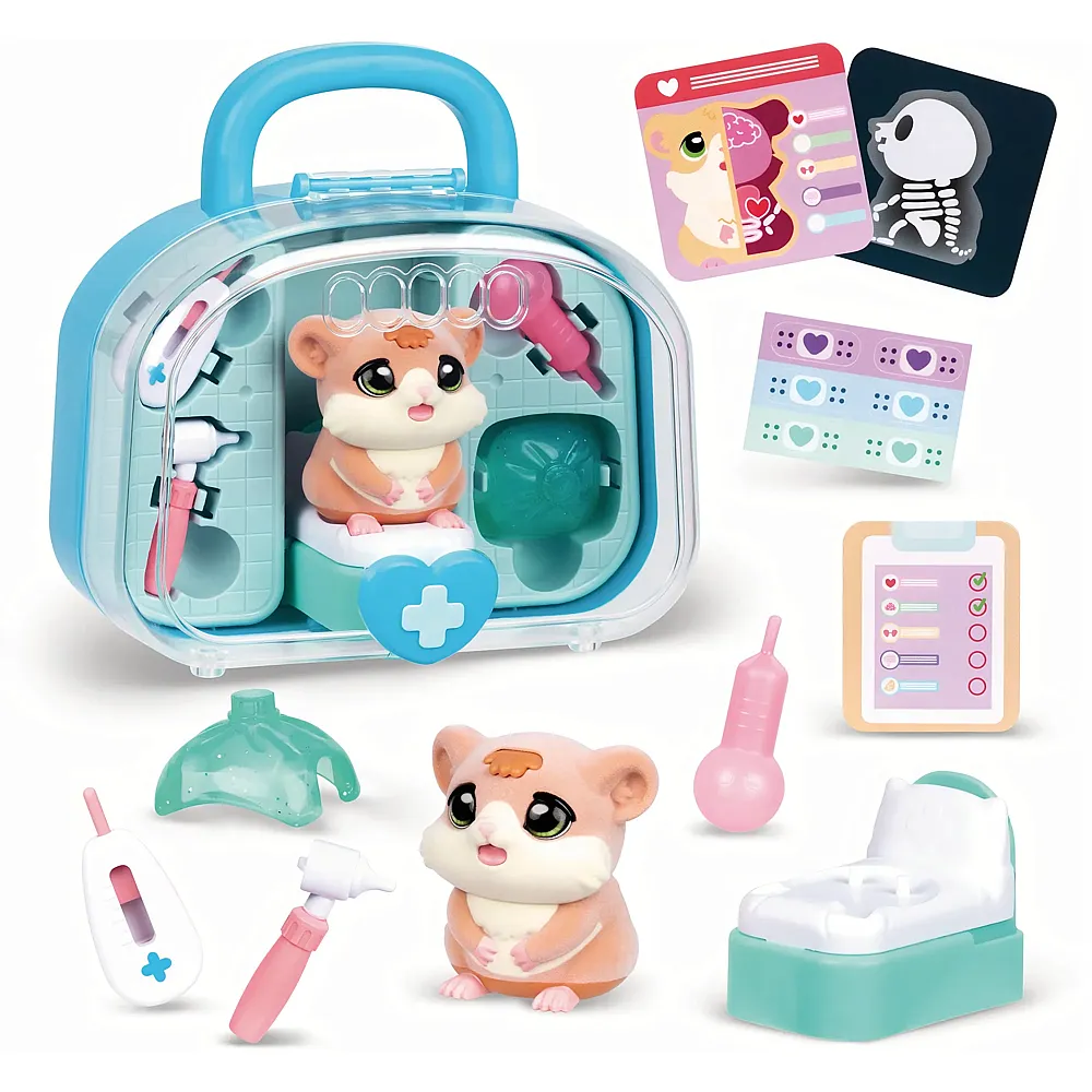 Moose Toys Ouchies Tierarztkoffer Hamster Little Live Pets, interaktives