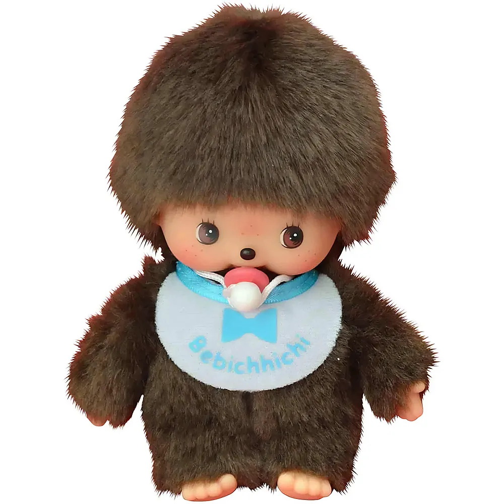 Monchhichi Bebichhichi Junge mit weiss-blauem L�tzchen - 15 cm