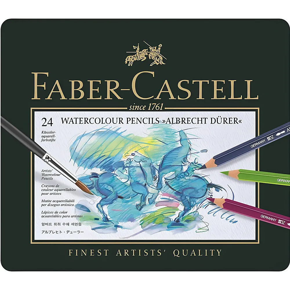 Faber-Castell A. Drrer Aquarellfarbstifte 24er Metalletui | Farbe & Kreide