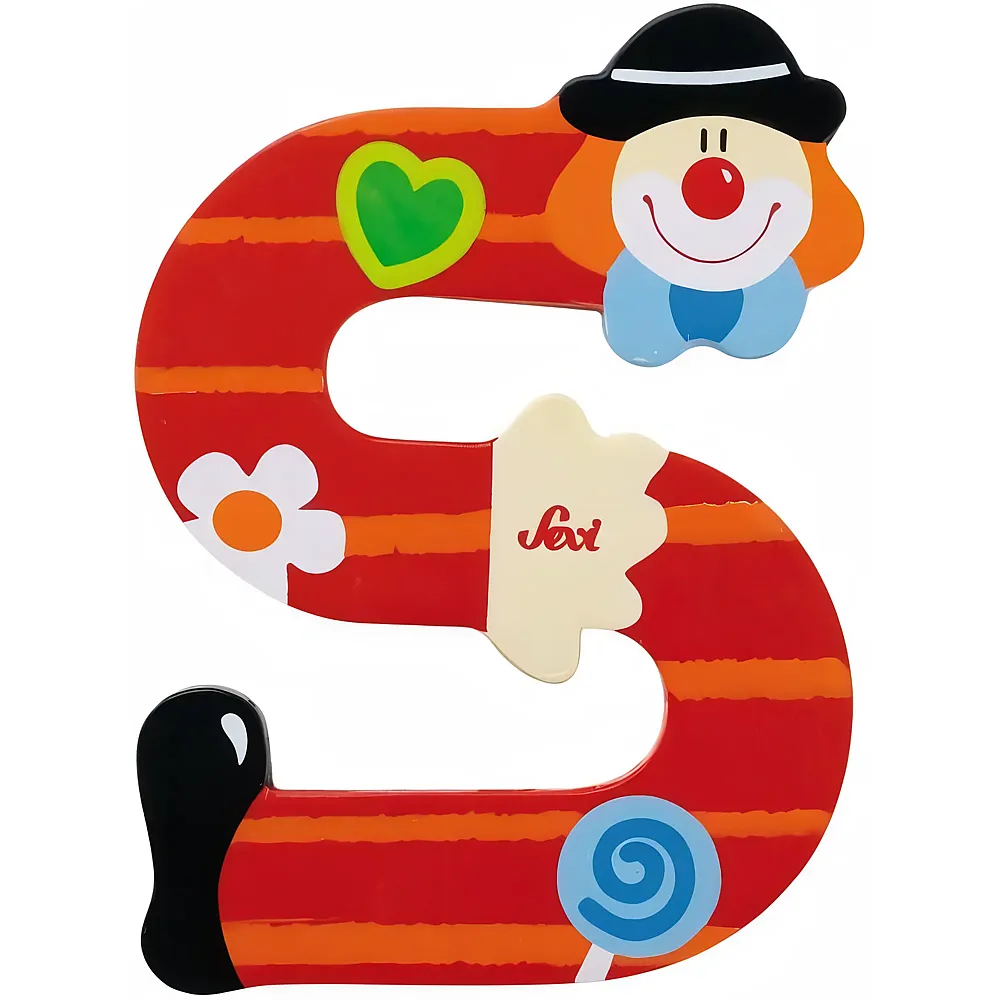 Sevi Trudi 81755 - Buchstabe Clown S sortiert