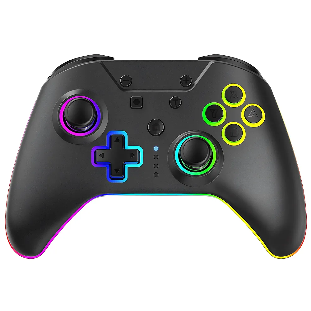 Armor3 NuRival Light Up Wireless Game Controller - black NSW