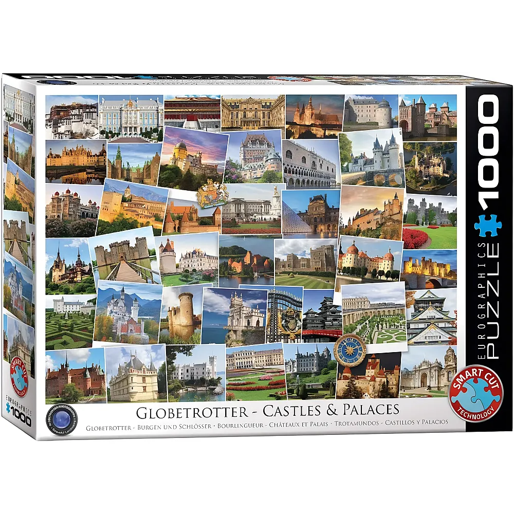 meinspielzeug - Eurographics Puzzle Globetrotter - Burgen und Schl�sser 1000Teile | Puzzle 1000 Teile