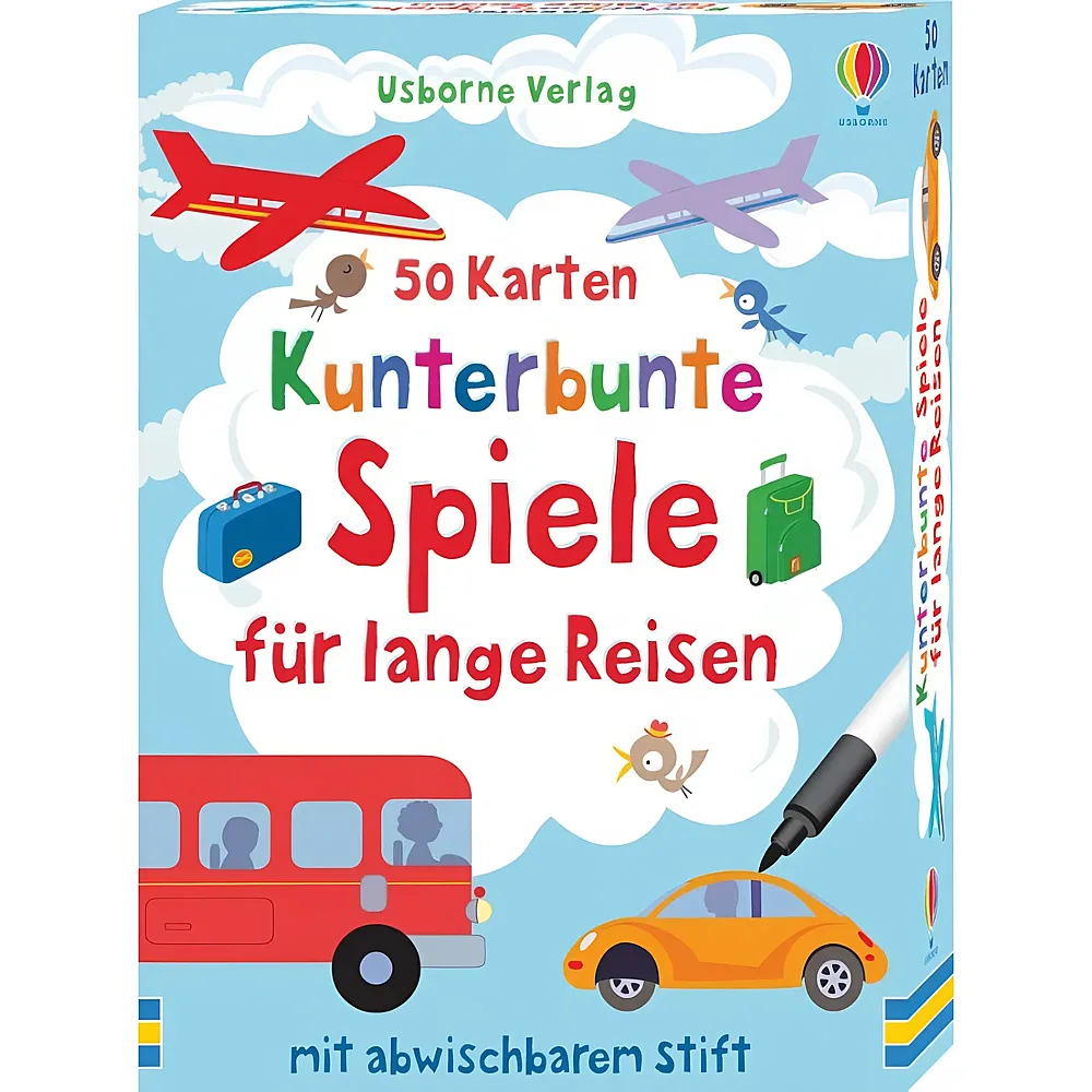 Usborne Verlag 50 Karten - Spiele f�r lange Reisen