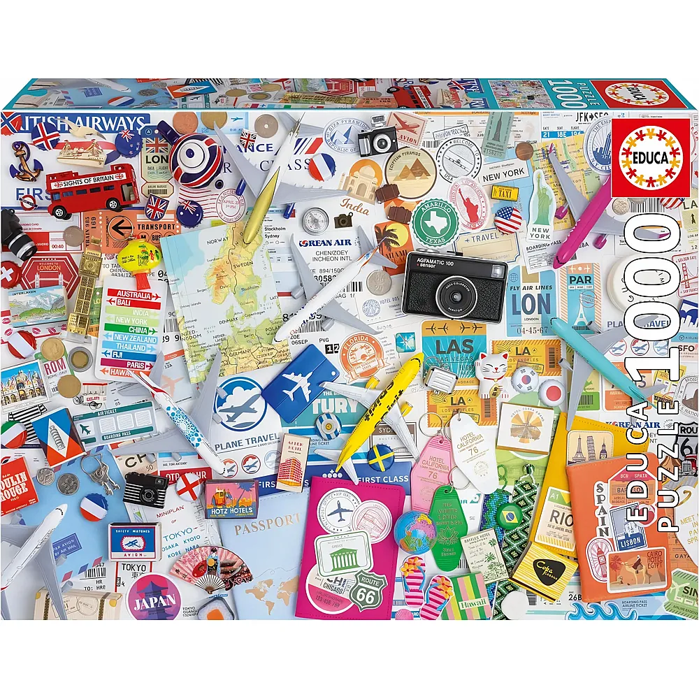 Educa Puzzle Reisecollage - 1000 Teile