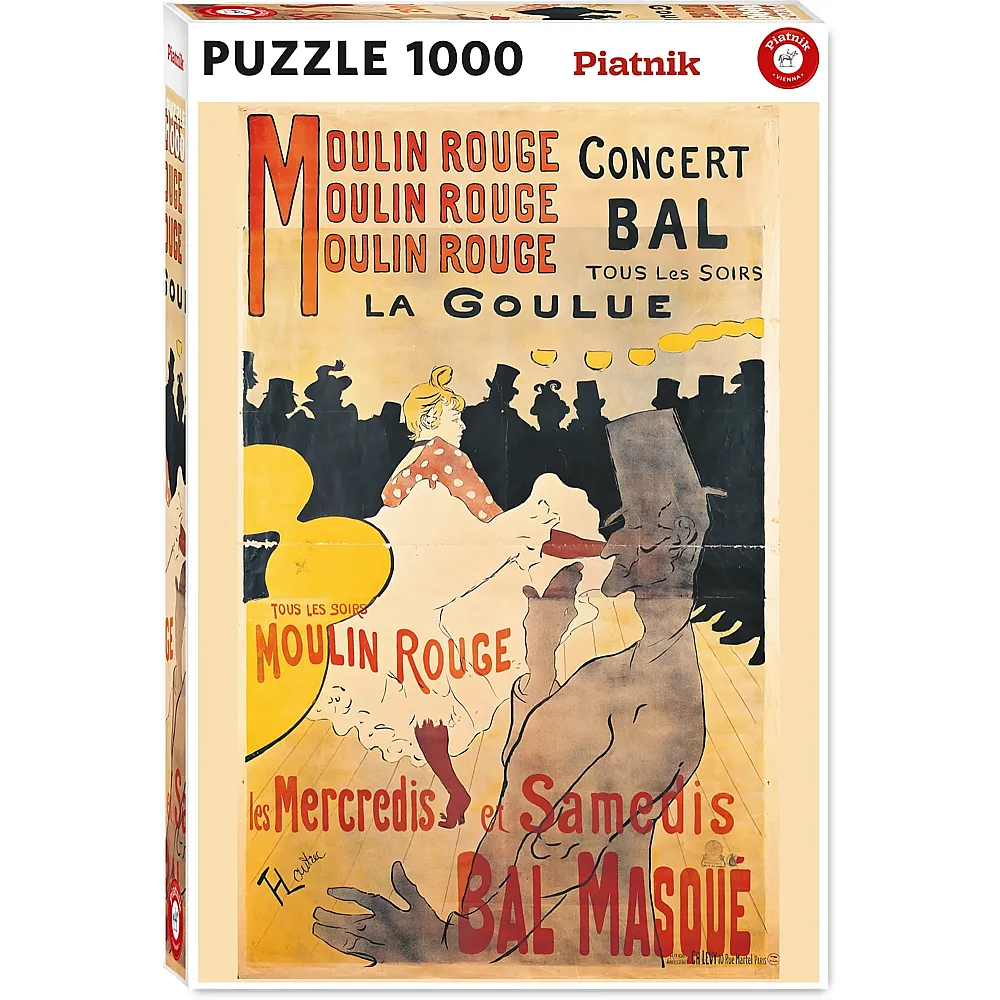 Piatnik Puzzle Toulouse-Lautrec La Goulue 1000Teile