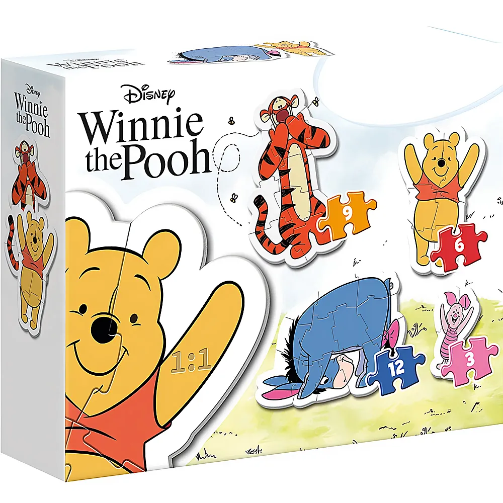 Clementoni My First Puzzles Winnie Pooh 3-6-9-12