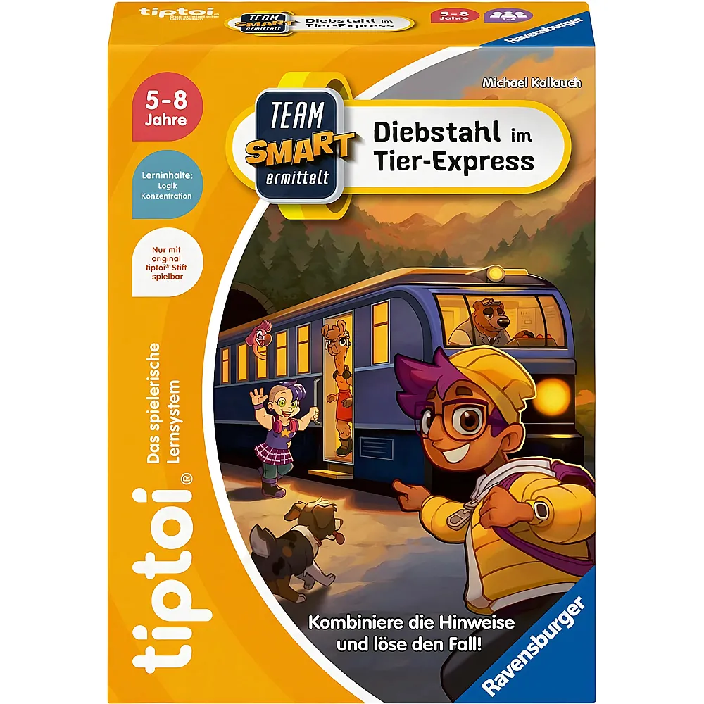 Ravensburger tiptoi Team SMART ermittelt  Diebstahl im Tier-Express