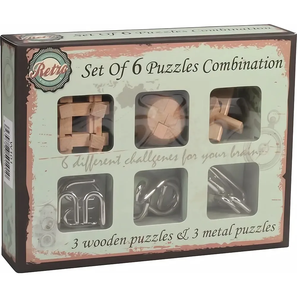 Riviera Games Coffret Retro 6 Casse-tetes FR