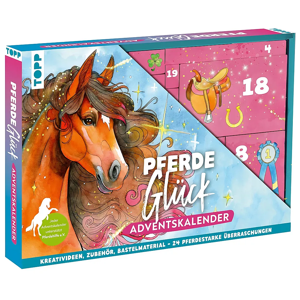 Frechverlag Topp Pferdegl�ck - Kreativer Adventskalender