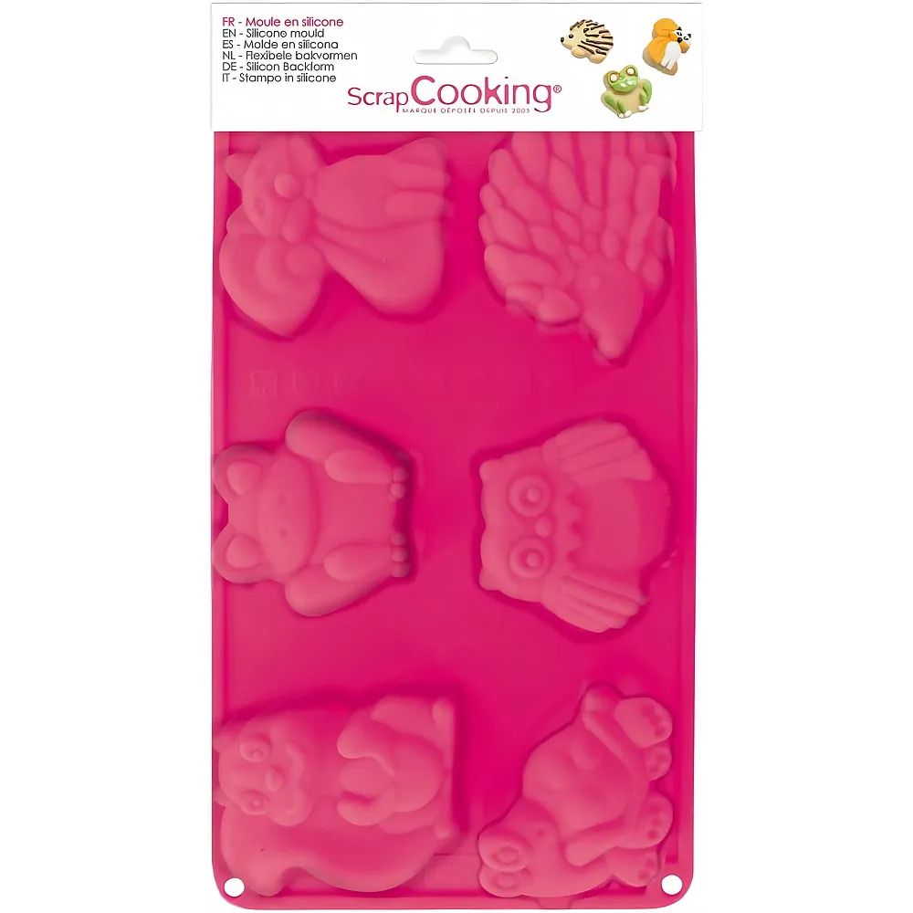 ScrapCooking Silikonbackform Waldtiere | Backen & Dekorieren