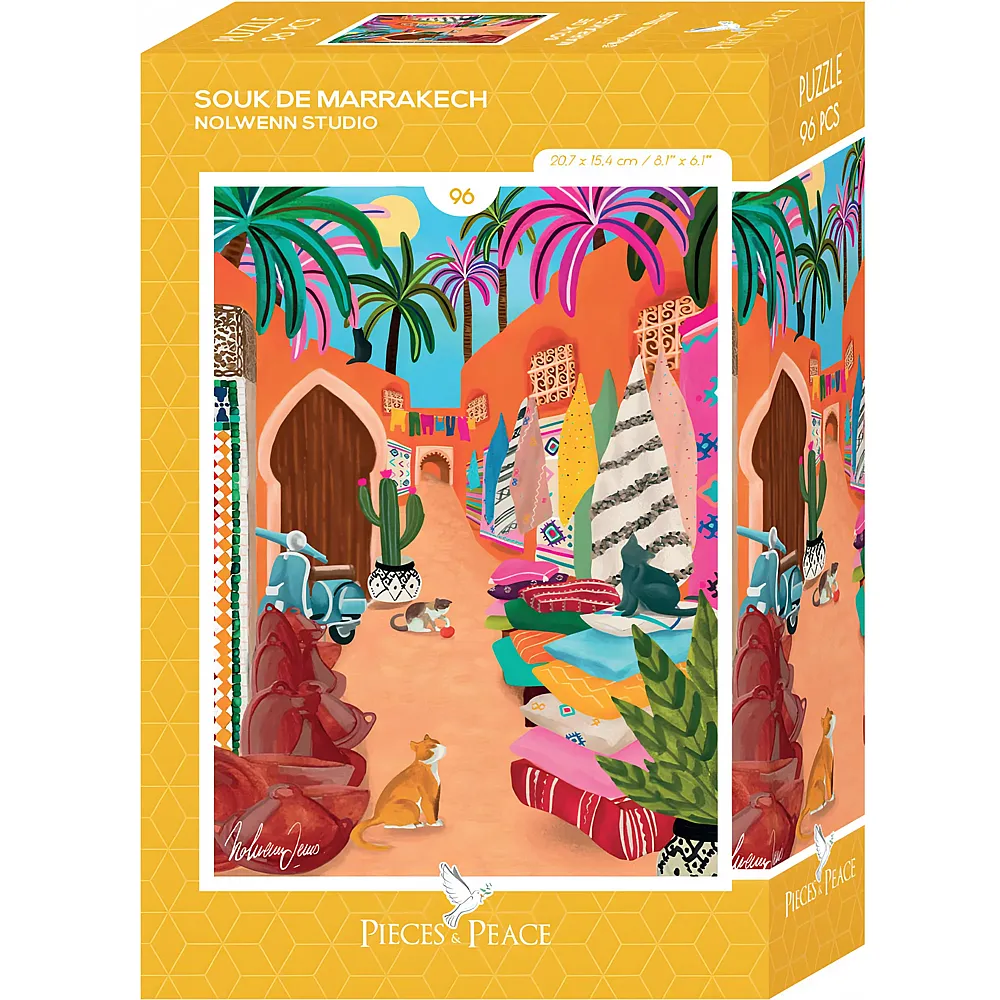 Pieces & Peace Puzzle Mini Souk de Marrakech - 96 Teile