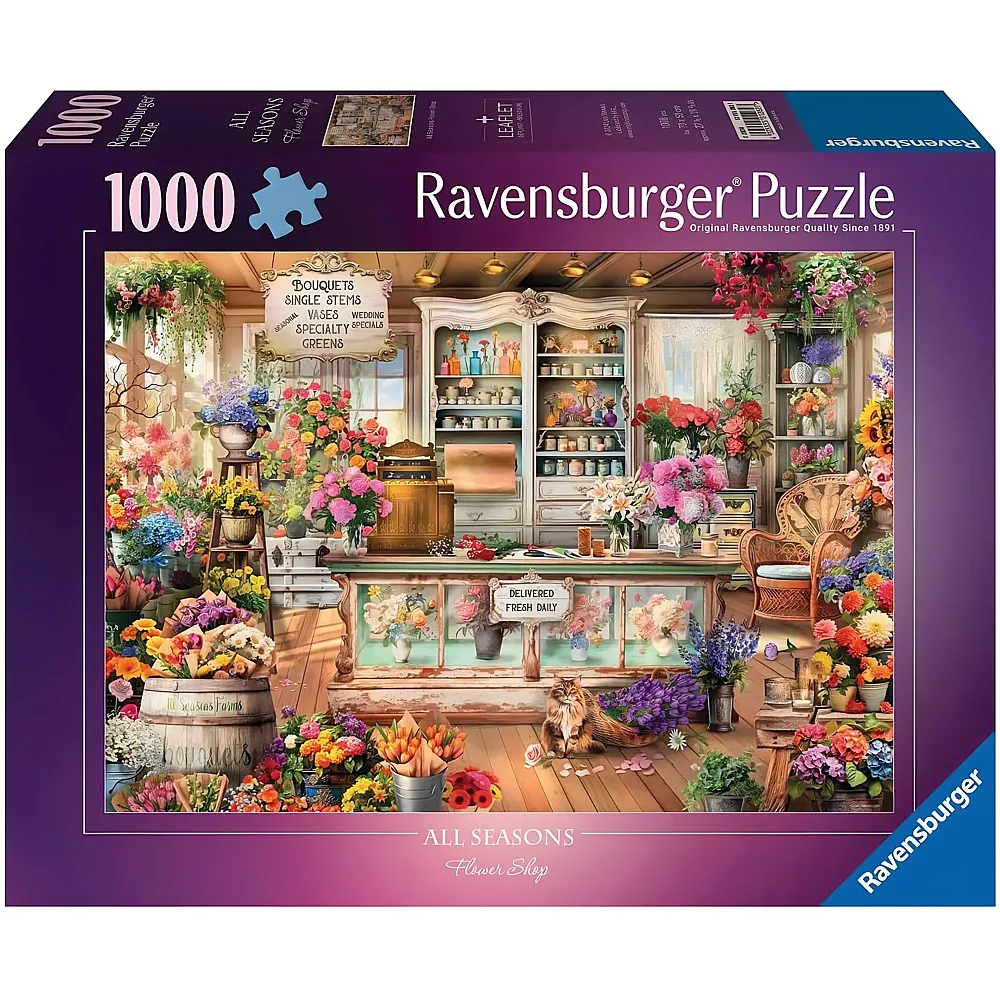 Ravensburger Puzzle All Seasons Flower Shop - 1000 Teile