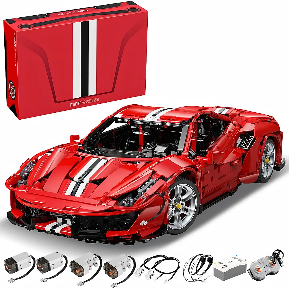 CaDa Master Ferngesteuerter Supercar 488 - 3187 Teile | Klemmbausteine Fahrzeuge