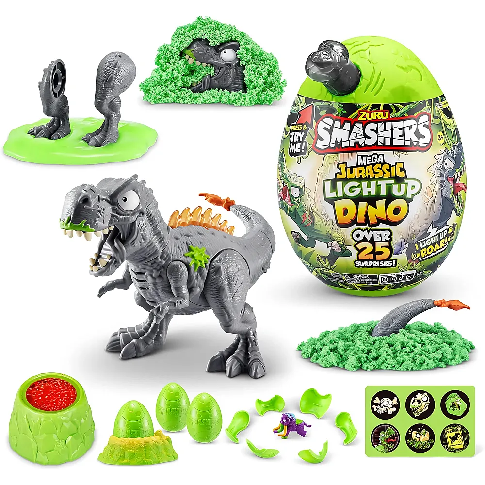 Zuru Smashers Jurassic Light Up Dino Ei Mega - T-Rex