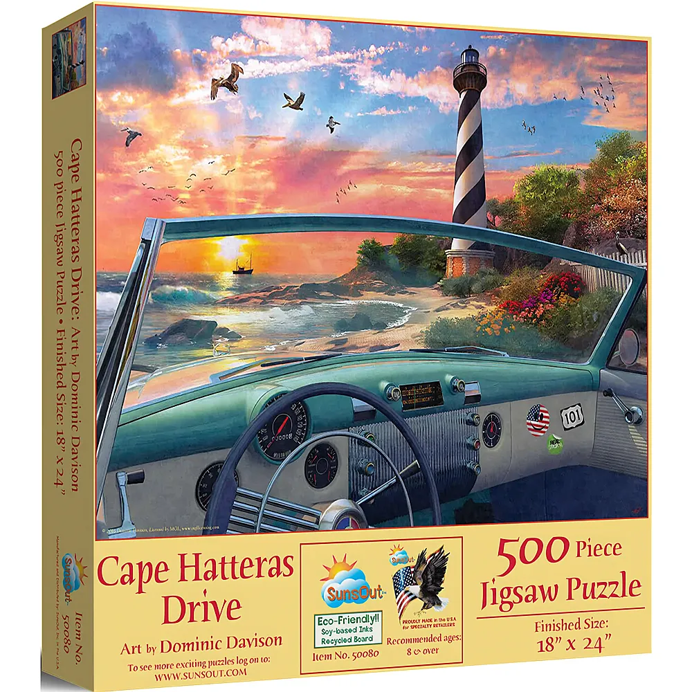 SunsOut Puzzle Dominic Davison Cape Hatteras Drive 500Teile