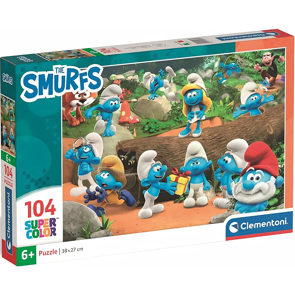 Clementoni Puzzle Supercolor Die Schl�mpfe The Smurfs 104Teile