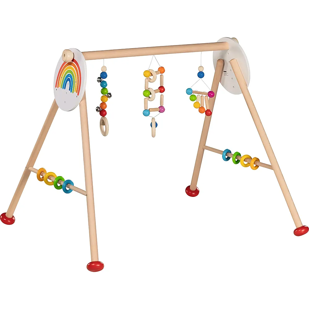 meinspielzeug - Goki Baby-fit, Regenbogen Greif- und Spieltrainer