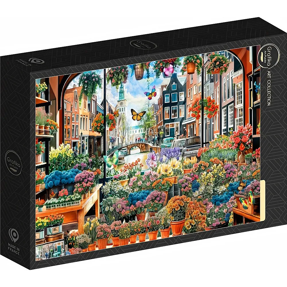 Grafika Puzzle Art Collection Das blumige Geheimnis von Amsterdam 1000Teile