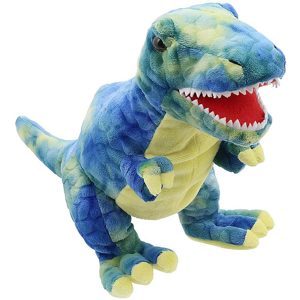 The Puppet Company Baby Dinos Handpuppe Baby T-Rex Blau 35cm | Handpuppen